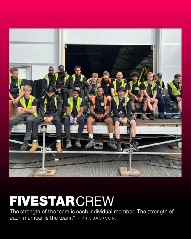 ⭐️Why Teamwork Matters at Five Star Crew⭐️

At Five Star Crew, teamwork isn’t just a value, it’s the foundation of everything we do. Every successful event is the result of people pulling together, looking out for one another and working with a shared purpose.

From unloading trucks in the early hours to solving problems under pressure or guiding a new crew member on their first shift, our crew consistently show up for each other and that makes all the difference.

But the teamwork doesn’t stop onsite. Behind the scenes, our office teams across the country, our regional managers and our remote staff are all vital cogs in the engine. Whether coordinating last-minute changes, managing logistics, or making sure everyone gets paid on time, it’s a full team effort.
.
#FiveStarCrew #Teamwork #EventIndustry #LiveEvents #ProductionCrew #EventSupport #Logistics #EventProfessionals #PeopleFirst #BehindTheScenes